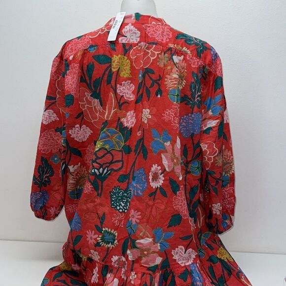 🔥 J.Crew floral dress 3/4 Sz Small New - Picture 3 of 4